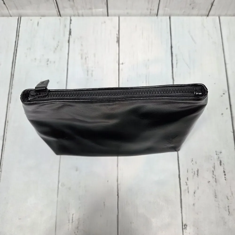 Yves Saint Laurent YSL Makeup Cosmetic Bag Black Travel Perfume Beauty Pouch